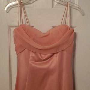 Peach Prom Formal Dress